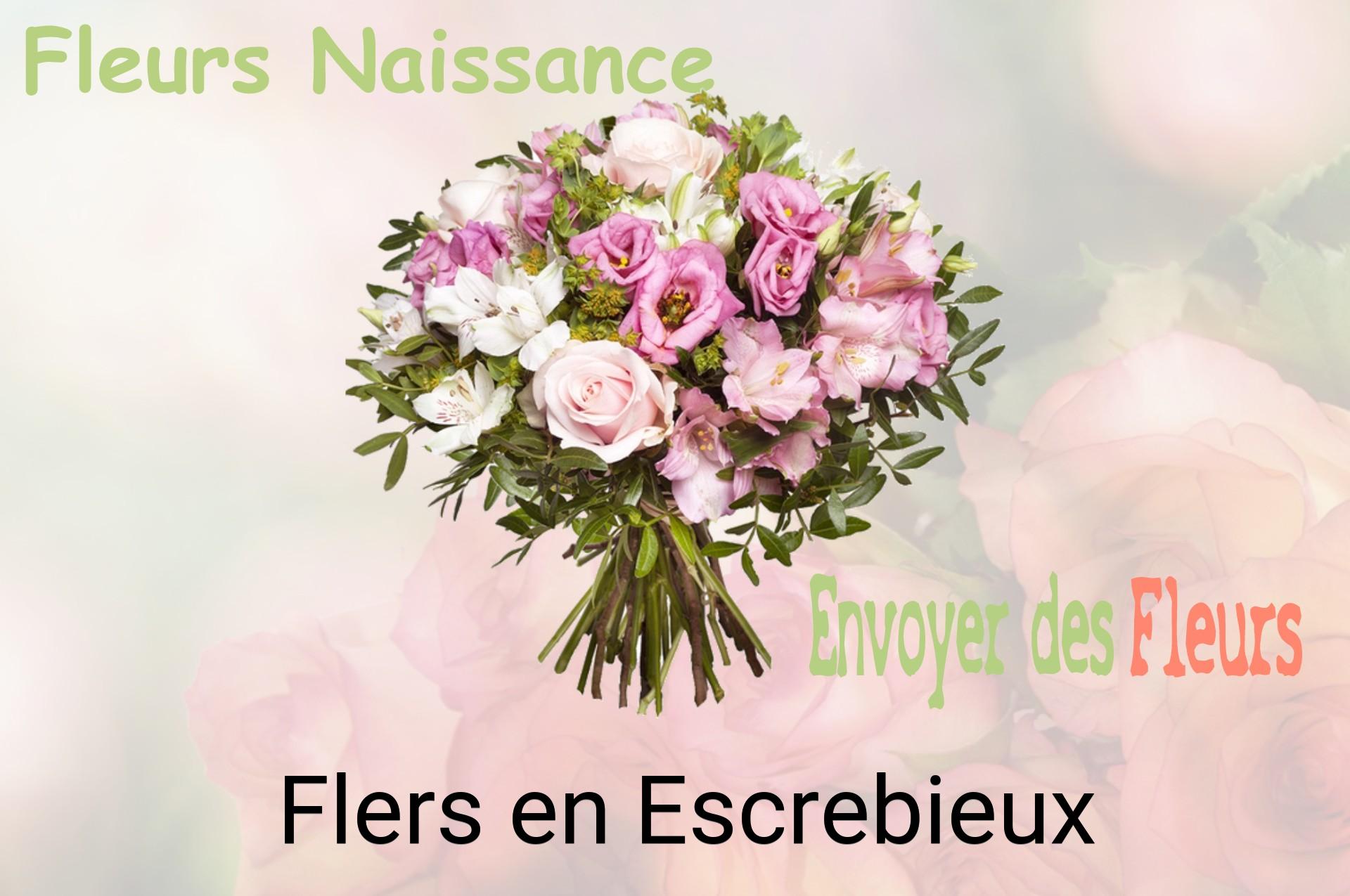Bouquet de fleurs de naissance livré à Flers-en-Escrebieux